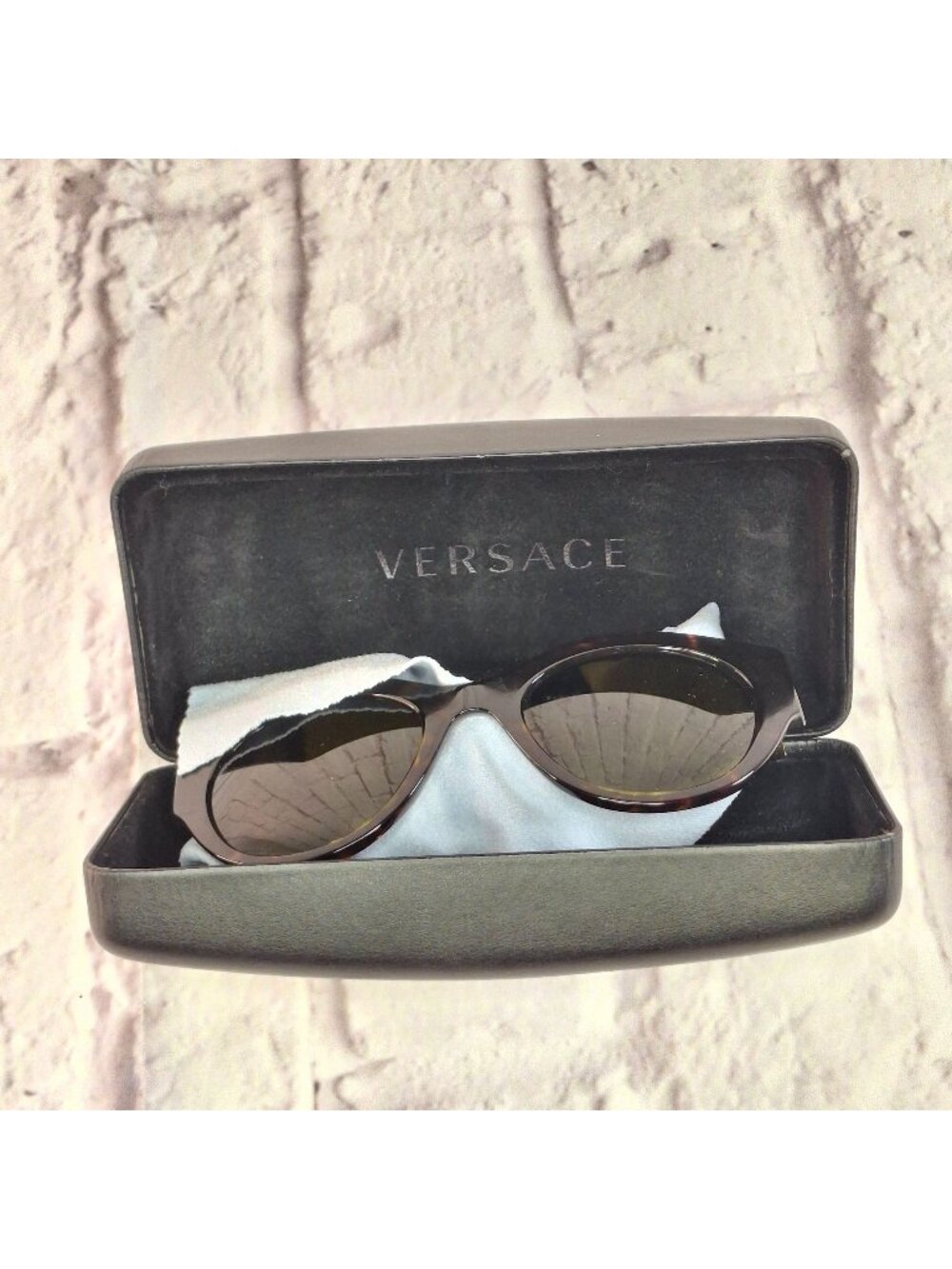 Versace Cat-Eye Sunglasses Womens Tortoise With Case BV2481B 55mm Made In Italy